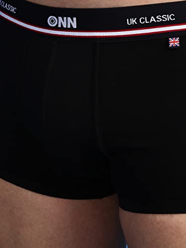 Image of ONN UK Classic Men's Combed Cotton Mini Trunk with Feather Touch Ultra Soft Waistband (Pack of 2)