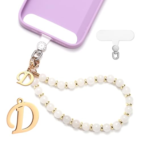 1 Set Beaded Phone Wrist Strap, Initial Phone Charms Detachable Letter B - Photo 55 sur 176