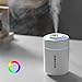 Imagen de Humidificador pequeño de escritorio con modos nocturnos silenciosos y luz que cambia de color para una mayor comodidad interior en áreas de estar