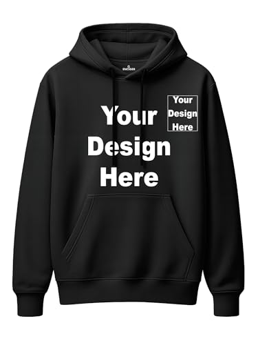 Image of Unisex Customized Hoodie | Create Your Own Design Printed Sweatshirt | Personalized Premium Cotton Fleece Pullover with Hood & Pocket for Men and Women