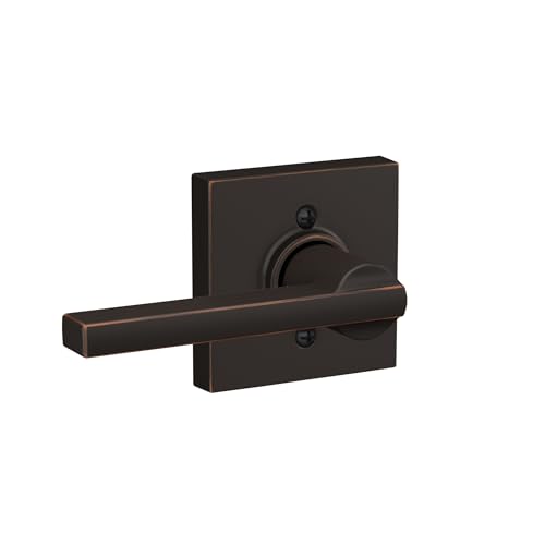 Image of Schlage Latitude Non-Turning Dummy Door Handle, Reversible, Aged Bronze