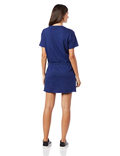 Vestido casual Malha Estampada, Ellus, Feminino, Azul Jeans, M