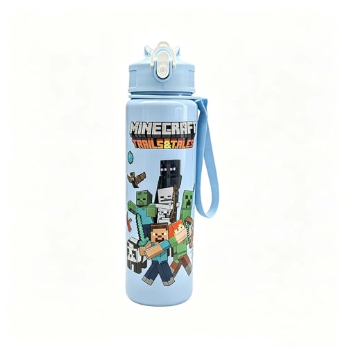 MVVKUUI Cartoon Huntrix Water Bottle for Girls 25oz Leak Proof with Straw Lid Gifts for Girls
