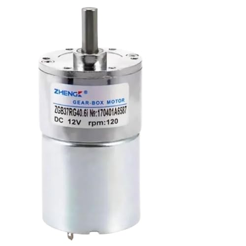 Moteur à engrenages CC 24V ZGB37RG 120RPM motoréducteur axe central