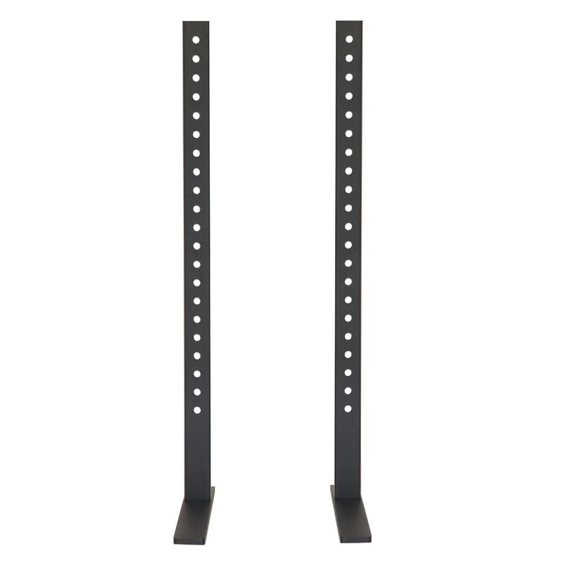 Image of SAFWE TVBS 3255 Universal Metal Tabletop TV Stand Base Replacement | Compatible with 32 to 55 Inch LCD LED TVs | 200 to 400 mm VESA Support | Flat Feet Design Stand Supporting up to 50 Kg (Black)