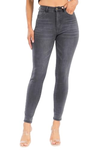 High Waist Skinny Ankle Jeans