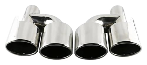 Silenciador de tubo de escape doble para Mercedes W204 C63 C200 acero inoxidable colas de escape
