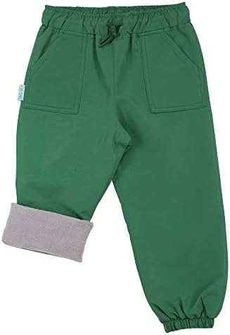 JAN & JUL Baby Snow Pants for Toddler Girls Boys (Fleece-Lined: Fern Green, 2T)