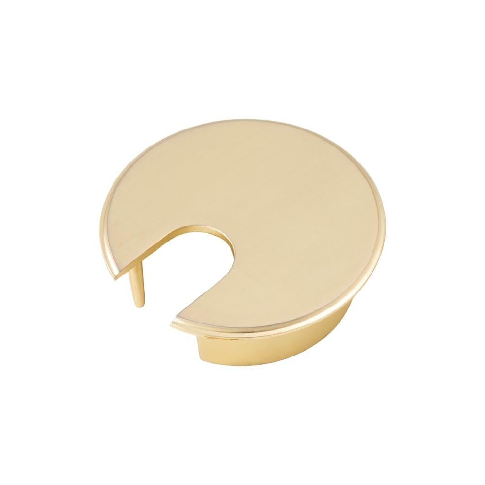 Carlisle Brass Heavy Pattern Cable Tidy Desk Grommet - Satin Brass