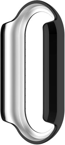 Bling H&uuml;lle f&uuml;r Xiaomi Smart Band 10 Cover, 3 Pack Hard PC Kristall Diamanten Strass Schutz Bumper Shell Smartwatch ohne Displayschutzfolie (Schwarz/Schwarz/Schwarz)