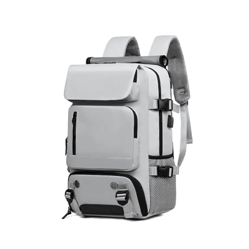 Mochila Masculina Reforçada Grande para Notebook Trabalho Mochila Viagem Executiva Impermeável Unissex (Cinza)