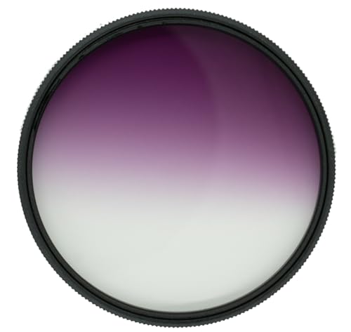 Pro Glass - Filtro graduado de color morado HD MC de 72 mm para: lente Sony FE 50 mm f/1.2 GM (Sony E) (SEL50F12GM) - Filtro magenta de 72 mm, filtro morado graduado 72
