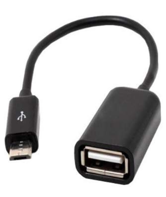 J.J. CREATION  Micro USB 2.0 OTG Cable Adapter Connector for Android, Tablet and Smartphone (Black)