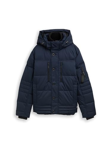Tom Tailor Herren Pufferjacke mit Abnehmbarer Kapuze – Ansicht 6