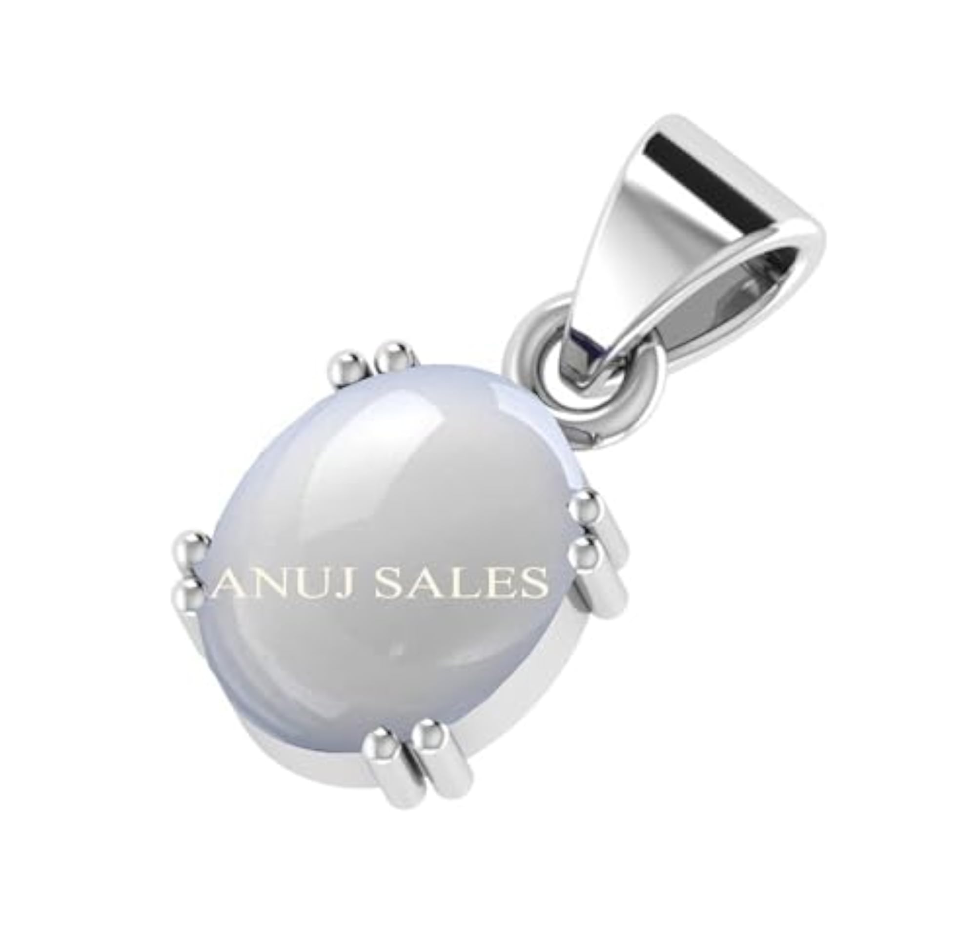 14.25 Ratti Natural A+ Quality Moonstone Pendant, Silver