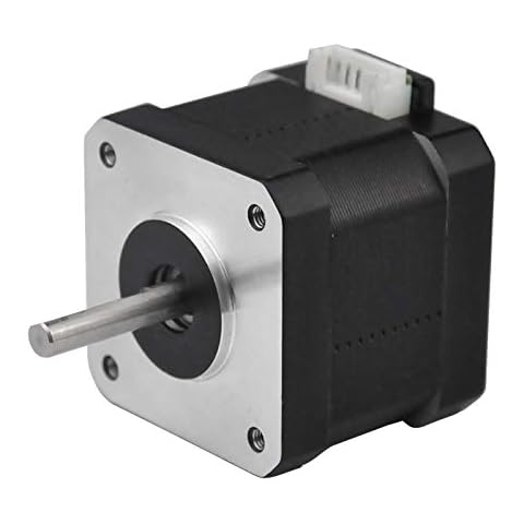 RTELLIGENT Nema 17 Stepper Motor, 2 Phase Step Motor Bipolar 1.5A 59.5oz.in(42Ncm) 42x42x38mm 4-wire 30cm Long Cable for 3D Printer (42A02C-Dupont, 1) Cover