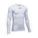 Under Armour Boys' ColdGear Armour Crew, White/Steel, Youth Medium