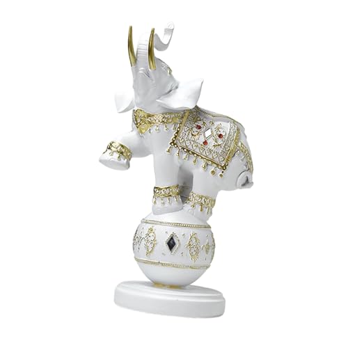 Statue d'éléphant en résine noire pour sublimer la décoration d'une entrée de bureau chic
