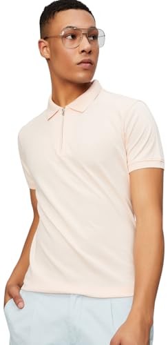 Image of Max Men Solid Slim Fit Polo T-Shirt