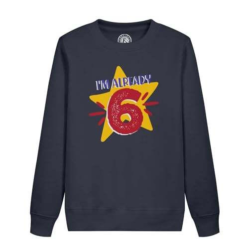 Sweatshirt enfant 6 ans vêtement anniversaire sur le thème des étoiles