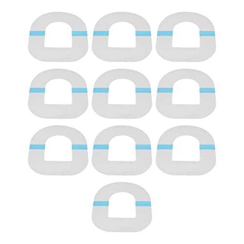 Fybida Sensor Patch, 10pcs Waterproof Adhesive Patch for Sensor, Professional Pre-Cut Monitor Adhesive Covers, Skin-Friendly Transparent Overpatch Accessory
