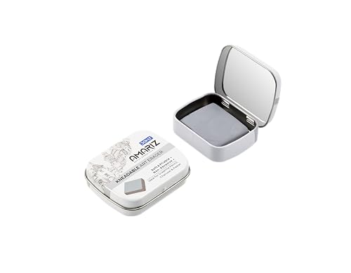 Image of Doms Artist Essentials Amriz Kneadable Art Eraser | Ideal For Graphite Pencil, Charcoal & Pastel | Soft & Pliable | Perfect For Professional & Amateur Artists | Grey, Pack of 3