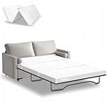 Srora 4 Inch Sofa Bed Mattress Replacement, Queen Size 72" x 59", CertiPUR-US Certified, Foldable Design with Breathable Removable Washable Cover for Sleeper Couch, RV, Guest Room, Camping Use