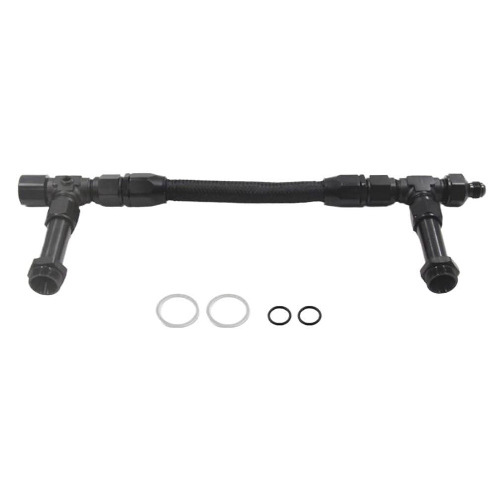 AN8 Bilateral Fuel Rail Line Kit with AN6 Adapter Compatible with Vehicle