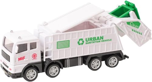 Image of Garbage Truck Set of 4 pc,City Service,Waste Management Truck with Trash Bin, Metal Recycling Garbage Truck Toys for Kids Boys [ Colors as Per Stock ] (4pc Garbage Truck)