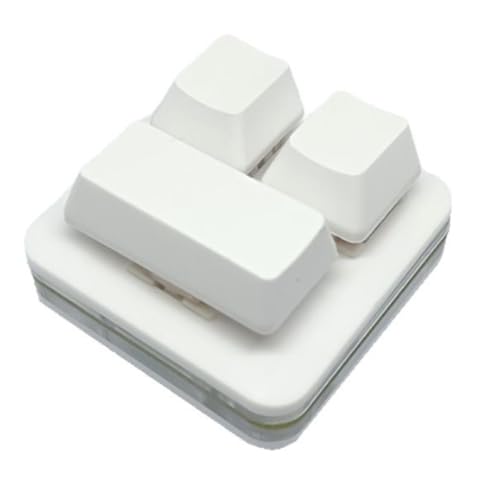 Clavier mécanique double rangée 3 touches silencieux et programmable