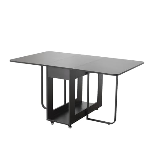 Folding Dining Room Table for 4/6 with 35.4" Extra Wide Space Sav...
