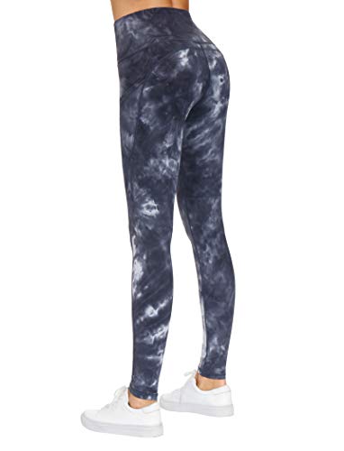 Image of THE GYM PEOPLE Thick High Waist Yoga Pants with Pockets, Tummy Control Workout Running Yoga Leggings for Women