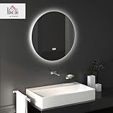 Zoom IMG-1 kleankin specchio da bagno rotondo Zoom IMG-1 kleankin specchio da bagno rotondo