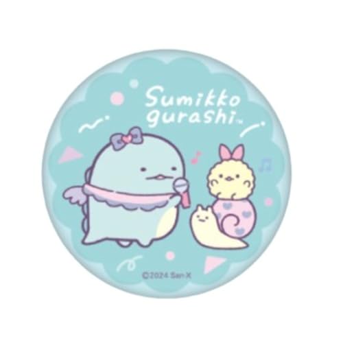 すみっコぐらし 缶ミラー ライトブルー 天使なえびてんアイドル
