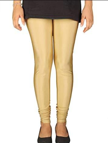 kanna fabric Beautiful Women's Cotton Churidar Leggings Bottom Wear Color- Golden-picture-29
