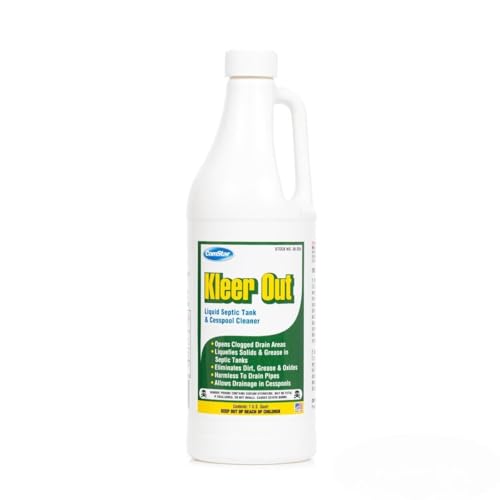 Kleer Out 1 qt Limpiador Líquido Industrial para Tanques Sépticos
