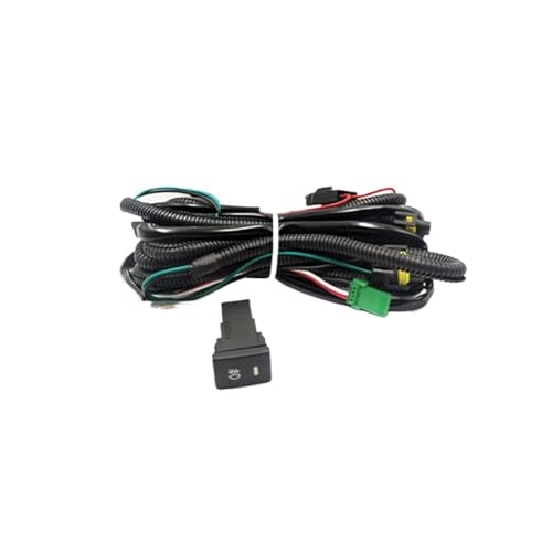 Cubierta de lámpara antiniebla para Hilux Revo 2015 a 2018, moldura delantera con cables, 2 piezas