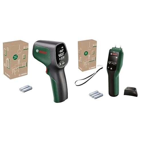 Bosch termómetro de infrarrojos UniversalTemp y Bosch medidor de humedad UniversalHumid