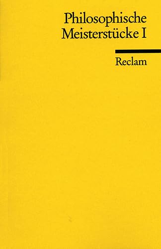 Philosophische Meisterstücke (Reclams Universal-Bibliothek)
