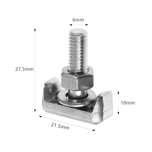 CLKE 4 Stück T-schrauben für Autobatterieklemmen Auto Batterieklemmen Batterie-T-Bolzen Spannschraube Schraube Anschlussklemmen T-Schraube Ersatz Zubehör für Autobatterie Reparatur Ersatzteile