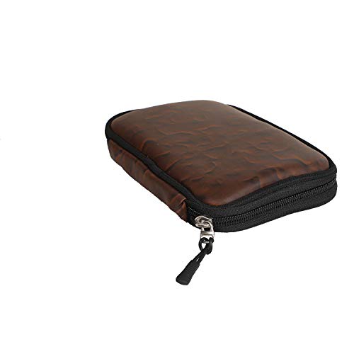 Image of WD HDD Hard Case /Cover /Pouch for 2.5 inch Portable Hard Drive (for Seagate, Toshiba, WD, Sony, Transcend, Lenovo, Adata) (Brown FIRE)