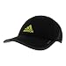 adidas Men's Superlite Relaxed Adjustable Performance Cap, Black/Dark Heather Grey/Shock Yellow, One Size
