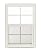 Apple Outdoor Supply W1421WJ-BX1 14" W x 21" H J-Lap Shed Window, White 1 PK