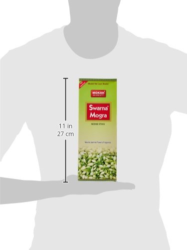 Image of MOKSH Madhur Sugandh Agarbatti Combo - Chandan, Mogra & Rajanigandha Fragrances, Zipper Pouches, 315 g Total, Pack of 3 | for Puja, Prayer & Meditation