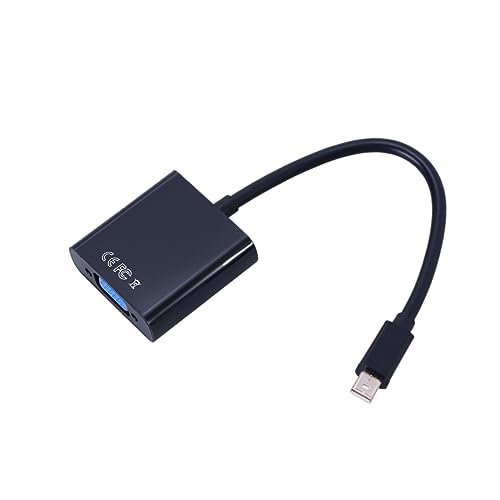 LABRIMP Adattatore Mini Displayport a Vga Convertitore Video Esterno 1080p, Supporto Multi-display Per Monitor Vga Aggiuntivi, Senza Alimentazione Esterna, Compatibile Con Pc e Proiettori
