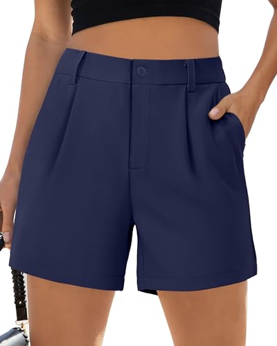 Short d'été décontracté taille haute élastique plissé 2024 pour femme active