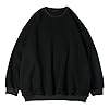 Generisch Black Men's Pullover Drop Casual Shoulder for Men Sweatshirt Cool, black, XL #4