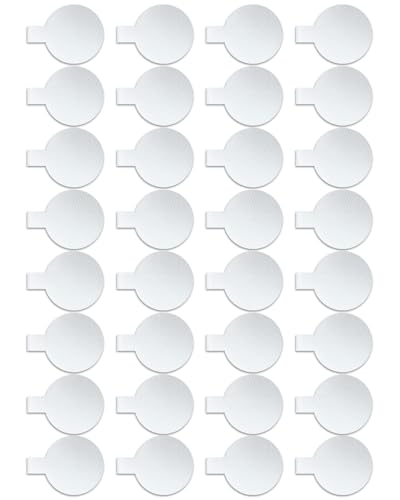 32 Pcs Write On Wire Labels - White, 1.3'' Diameter for Cable Management