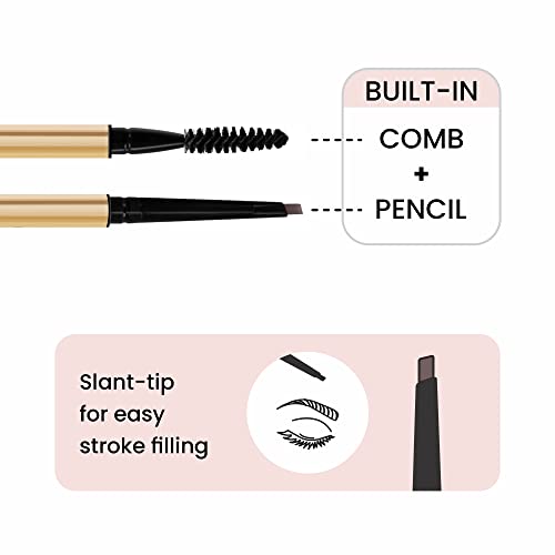 Swiss Beauty Micro Precision Eyebrow Pencil, Highly Pigmented, Long-Lasting and Lightweight Eyebrow Pencil | Shade - Grey Black, 0.1g - Image 7