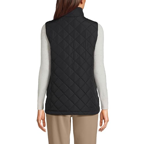 Lands' End 540082 Womens Insulated Opp Vest Black Regular Large thumb #1